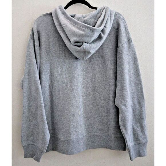 Levi’s A07770003 Women Sz L Gray Heather Standard Fit Full Zip Hoodie Jacket - Picture 2 of 9